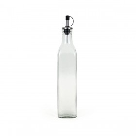 Oliera Anna Trasparente Argentato Vetro 0,5 L (24 Unità)