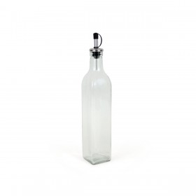 Oliera Anna Trasparente Argentato Vetro 0,5 L (24 Unità)