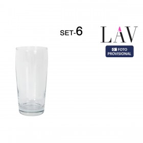 Set di Bicchieri LAV Bardy 6 Pezzi (8 Unità)