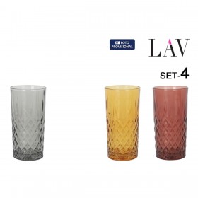 Set di Bicchieri LAV ODIN 4 Pezzi (6 Unità)