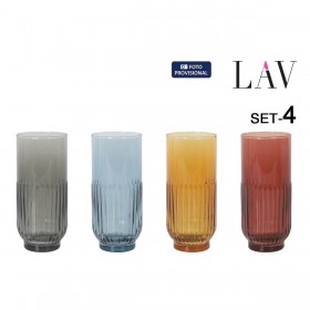 Set di Bicchieri LAV TOKYO 4 Pezzi (6 Unità)