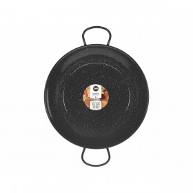 Padella Honda con Manici Vaello Nero Acciaio Smaltato (Ø 30 cm)