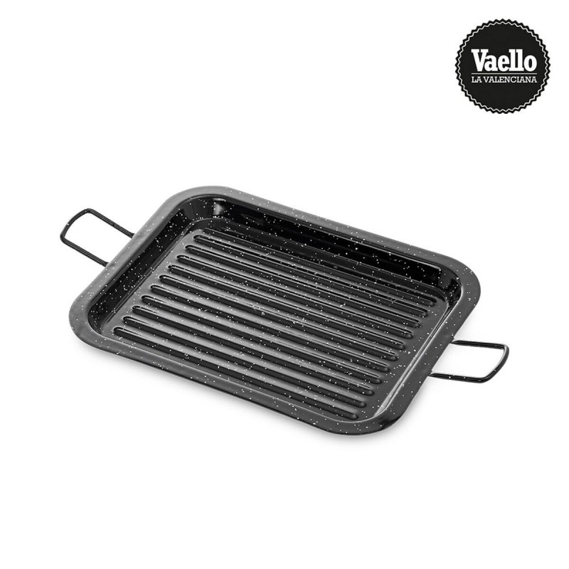 Griglia Vaello 75461 Nero Acciaio Smaltato 27 x 21 cm
