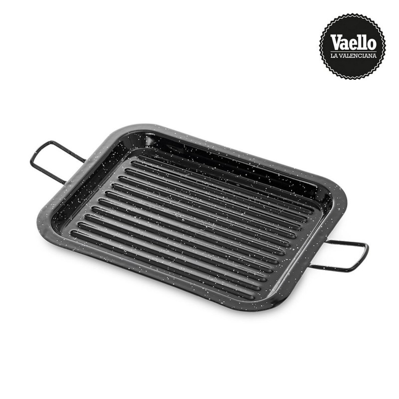 Griglia Vaello 75462 Nero Acciaio Smaltato 31 x 25 cm