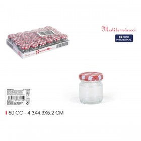 Barattolo di Vetro Mediterraneo 50 ml (48 Unità)