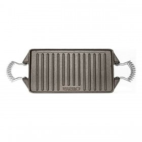 Piastra Grill Vaello Rettangolare Grigio Ferro Fuso (27 x 21 cm)