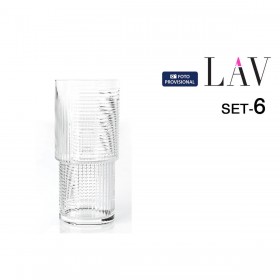 Set di Bicchieri LAV Helen 0,52 l 6 Pezzi (8 Unità)