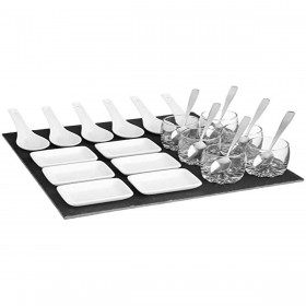 Set da Aperitivo Secret de Gourmet Nero Lavagna (30 x 30 cm)
