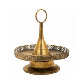 Centrotavola Alexandra House Living Oro Ferro 39 x 43 x 39 cm