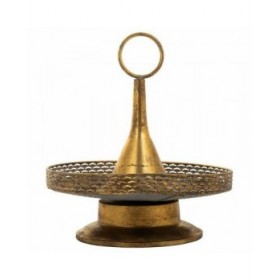 Centrotavola Alexandra House Living Oro Ferro 39 x 43 x 39 cm