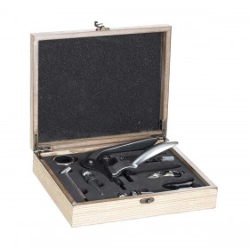 Set di Accessori per il Vino 5five Simply Smart Sommelier Legno