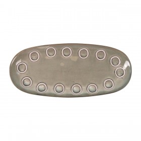 Teglia da Cucina La Mediterránea Almudena Grigio Ovale 29 x 13,5 x 2,4 cm (24 Unità)