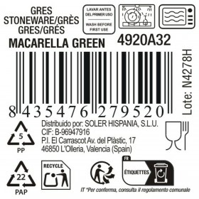 Tazza Mug La Mediterránea Macarella green 100 ml (48 Unità)