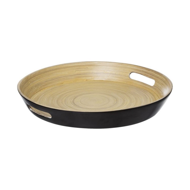 Vassoio 5five Simply Smart Noir Kitchen Naturale Bambù Ø 42 cm