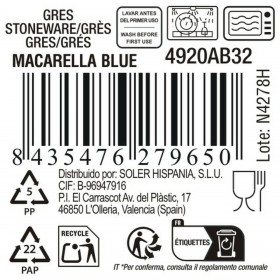 Tazza Mug La Mediterránea Macarella blue 100 ml (48 Unità)
