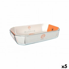 Teglia da Cucina MasterChef Rettangolare 3,2 L 33 x 22 x 6,5 cm 33 x 22 cm (5 Unità)