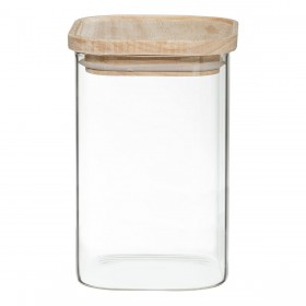 Set di 4 Barattoli Secret de Gourmet Cucina Impilabile Vetro