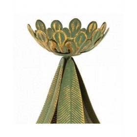 Candelabro Alexandra House Living Oro Ferro 21 x 31 x 21 cm Piume