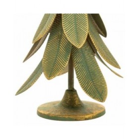 Candelabro Alexandra House Living Oro Ferro 21 x 31 x 21 cm Piume