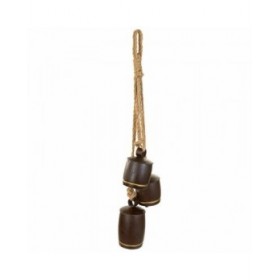 Campana Alexandra House Living Marrone Corda Ferro 12 x 81 x 20 cm