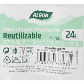 Bicchierino Algon 30 ml 24 Pezzi (24 Unità)