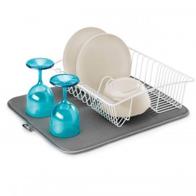 Scolapasta Metaltex Softex Grigio 45 x 40 cm Tappetino