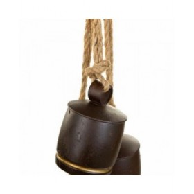 Campana Alexandra House Living Marrone Corda Ferro 12 x 81 x 20 cm