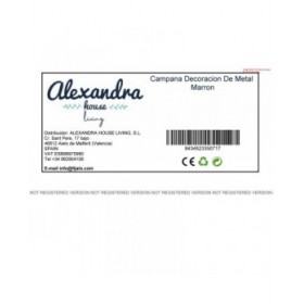 Campana Alexandra House Living Marrone Corda Ferro 12 x 81 x 20 cm