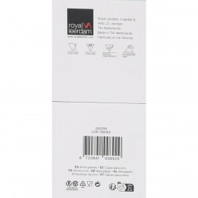 Set di calici da vino Inde Carre optics 380 ml 6 Pezzi