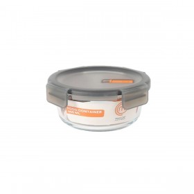 Porta pranzo Ermetico MasterChef Grigio Trasparente Rotonda 640 ml (6 Unità)