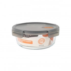 Porta pranzo Ermetico MasterChef Grigio Trasparente Rotonda 1,3 L (6 Unità)