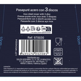 Passatutto Quttin Quttin Acciaio 20 x 35 x 12 cm (6 Unità)