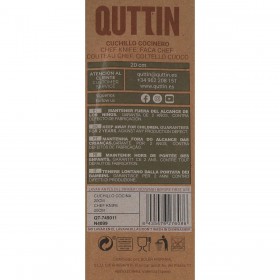 Coltello da Cucina Quttin Terra 20 cm (24 Unità)