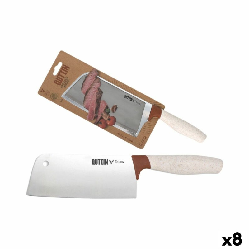 Coltello da Cucina Quttin Terra 17,5 cm (8 Unità)