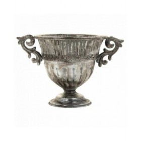 Vaso Alexandra House Living Argentato Ferro 24 x 22 x 36 cm