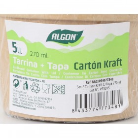 Set di piatti Algon 270 ml 5 Pezzi (24 Unità)