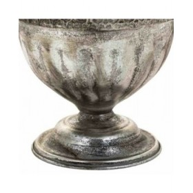 Vaso Alexandra House Living Argentato Ferro 24 x 22 x 36 cm