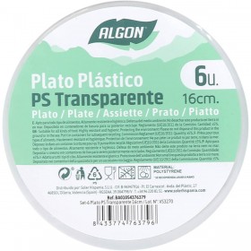 Set di piatti Algon 16 cm 6 Pezzi (24 Unità)
