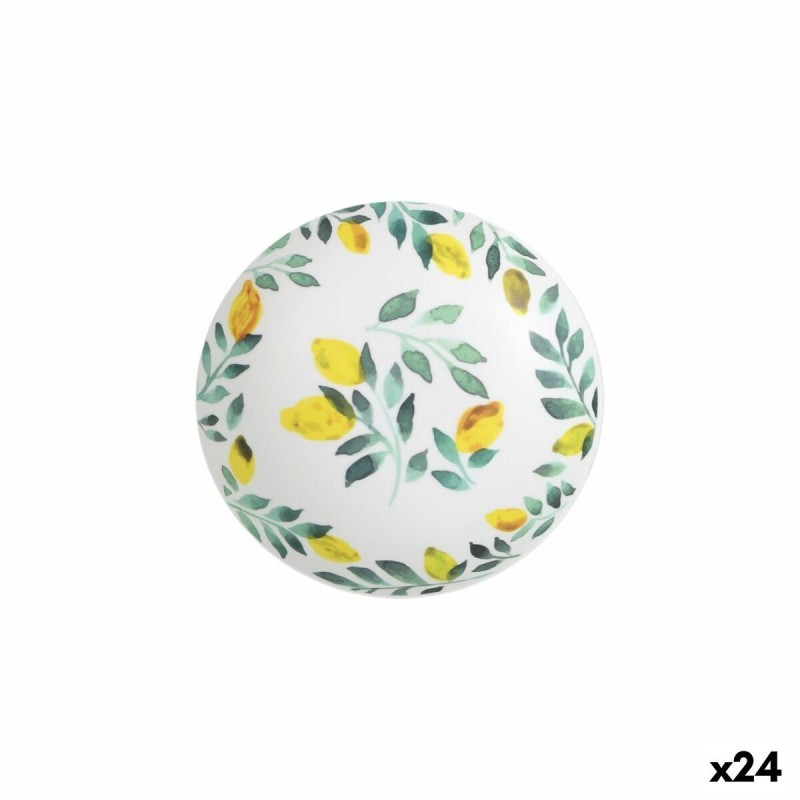 Piatto Fondo La Mediterránea Limone 21 x 5,3 cm (24 Unità)
