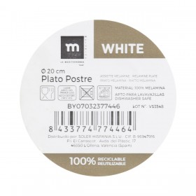 Piatto da Dolce La Mediterránea 20 cm (24 Unità)