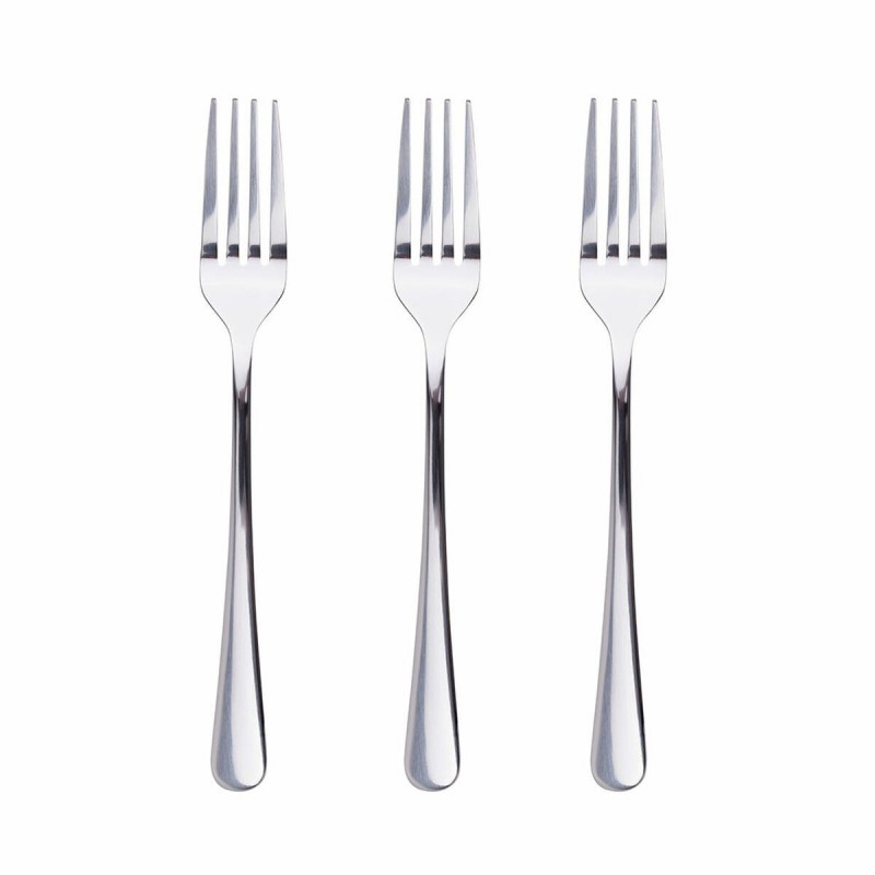 Set di Forchette da Dolce San Ignacio Natur SG7781 Acciaio inossidabile Argentato Brillante (3 Unità)