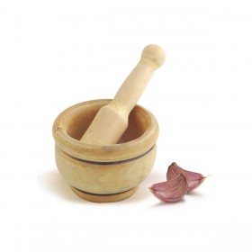 Mortaio da cucina Metaltex Legno Ø 12 cm