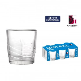 Set di Bicchieri La Mediterránea Mistral duna 6 Pezzi (12 Unità)