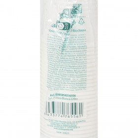 Set di Bicchieri Algon Bianco 220 ml 25 Pezzi (24 Unità)