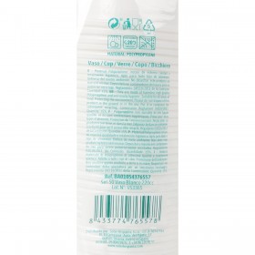 Set di Bicchieri Algon Bianco 220 ml 50 Pezzi (18 Unità)