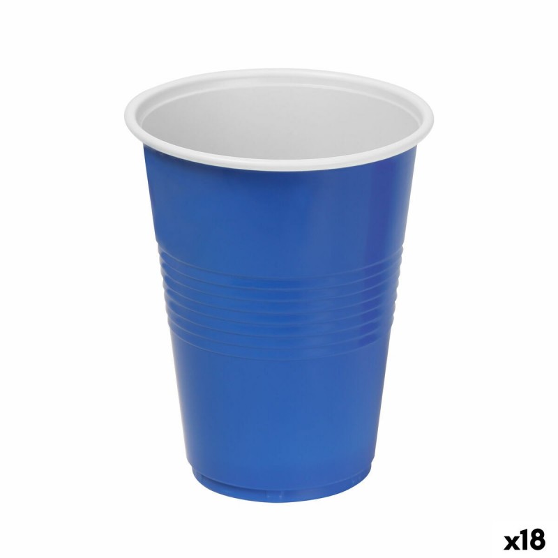 Set di Bicchieri Algon Azzurro 450 ml 10 Pezzi (18 Unità)