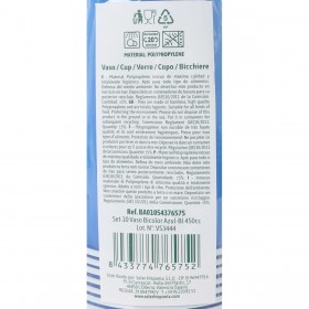 Set di Bicchieri Algon Azzurro 450 ml 10 Pezzi (18 Unità)