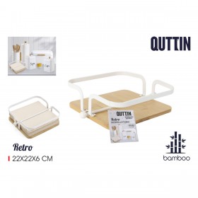 Portatovagliolo Quttin Metallo 22 x 22 x 6 cm (6 Unità)