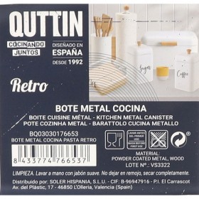 Barattolo in Metallo Quttin PASTA (12 Unità)
