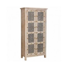 Armadio Alexandra House Living Bianco Legno di mango 40 x 180 x 90 cm